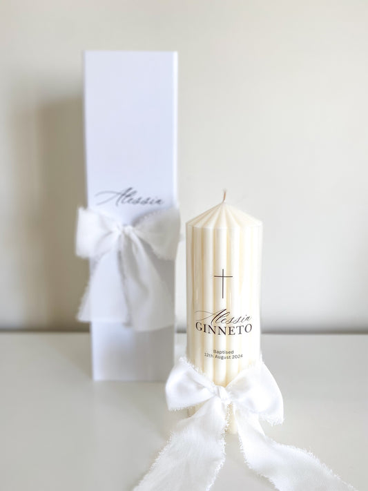 Baptism Candle "Chic"