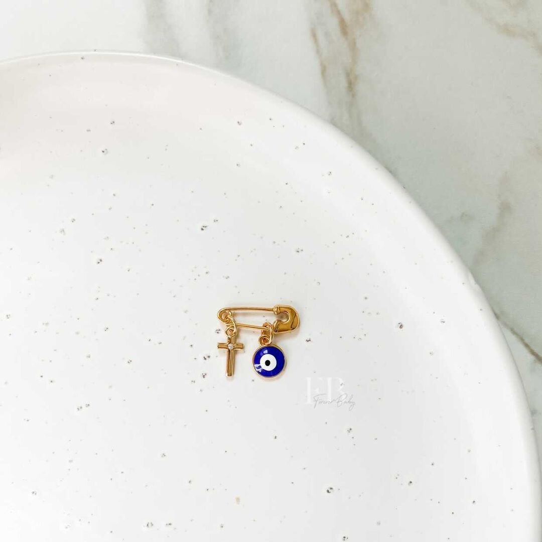 Dainty Gender Neutral Cross - 2 charm