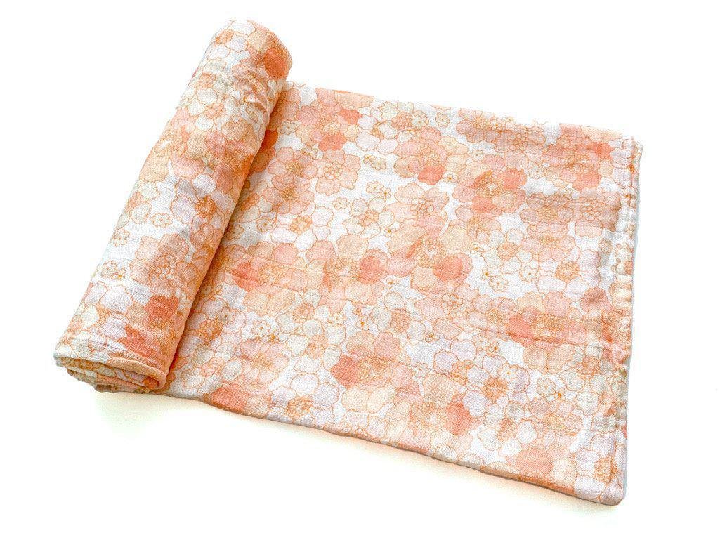 Peachy Bloom Swaddle