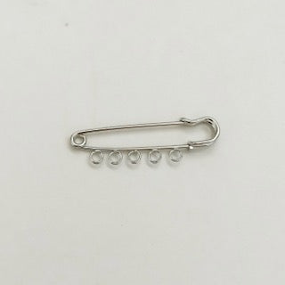 Silver 5 Loop Pin