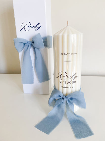 Classic Christening Baptism Candle