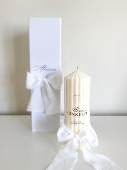 Personalised Christening Baptism Candle