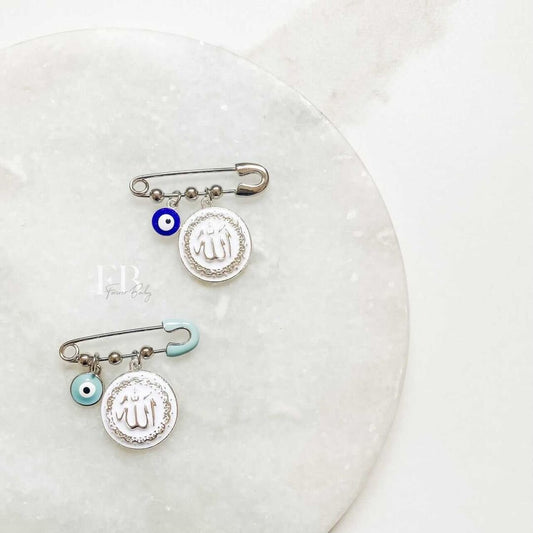 Silver Allah Pin - 2 Charm
