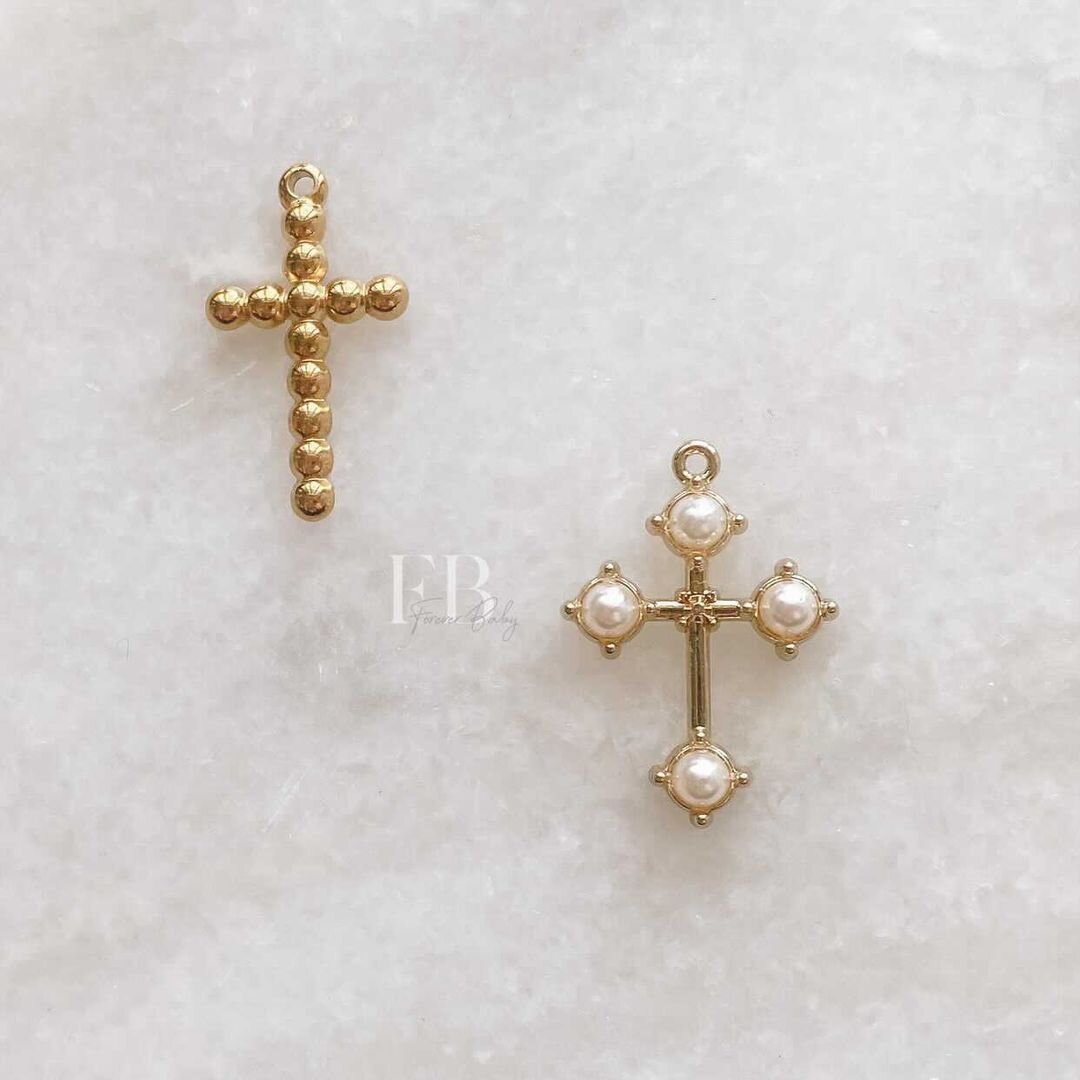 Gold Cross Charm