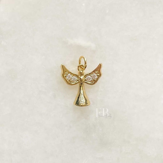 Gold Guardian Angel Charm 