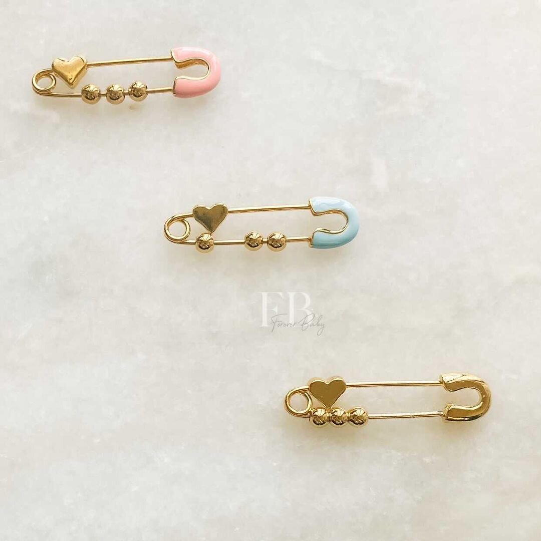 Gold Heart Tip Enamel Pin