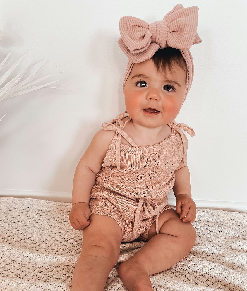 Blush Pink Oversized Top Knot