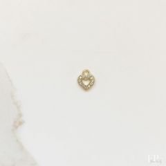 Gold Diamonte Mini Heart