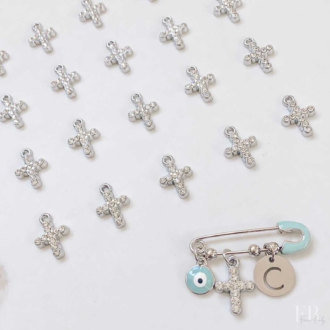 Diamond Cross Pin - 3 Charm – ForeverBabyCo