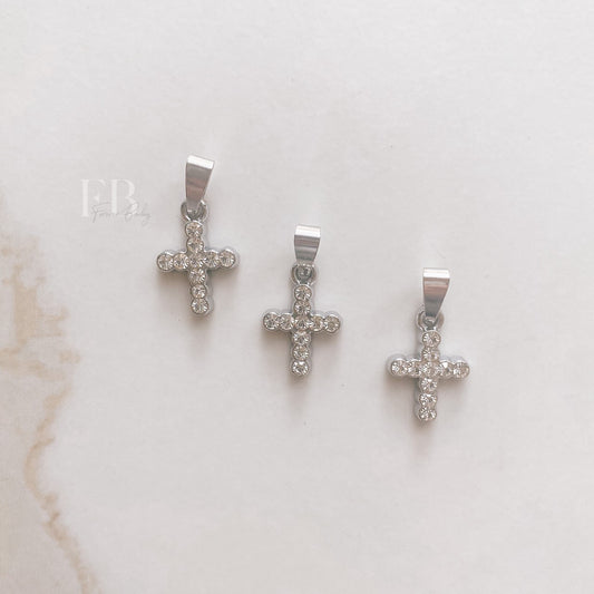 Silver Diamond Cross